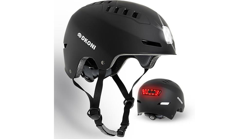 led lit rechargeable bike helmet