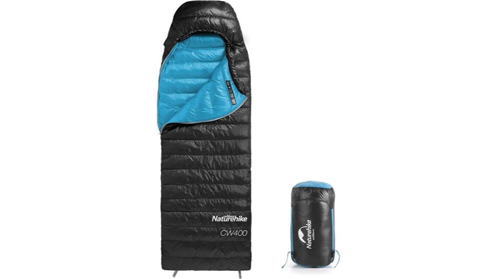 lightweight down camping bag