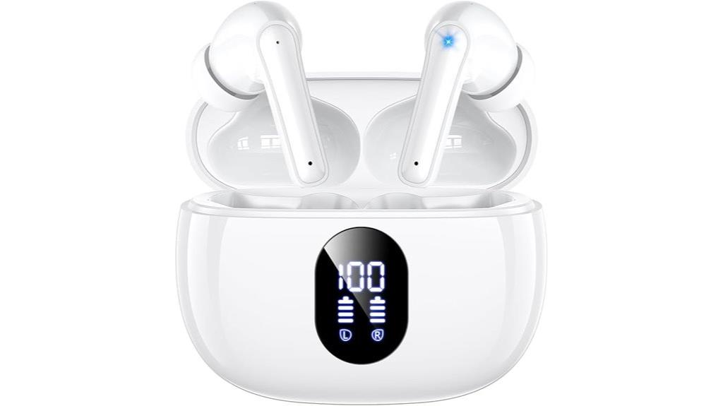 long lasting waterproof wireless earbuds