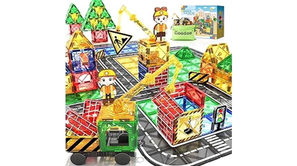 magnetic construction playset