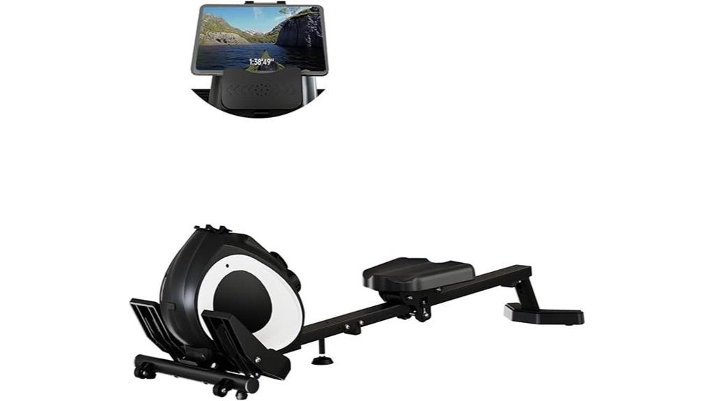 magnetic foldable home rowing