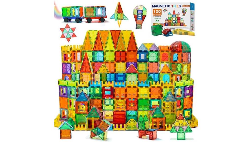 magnetic tiles with cars