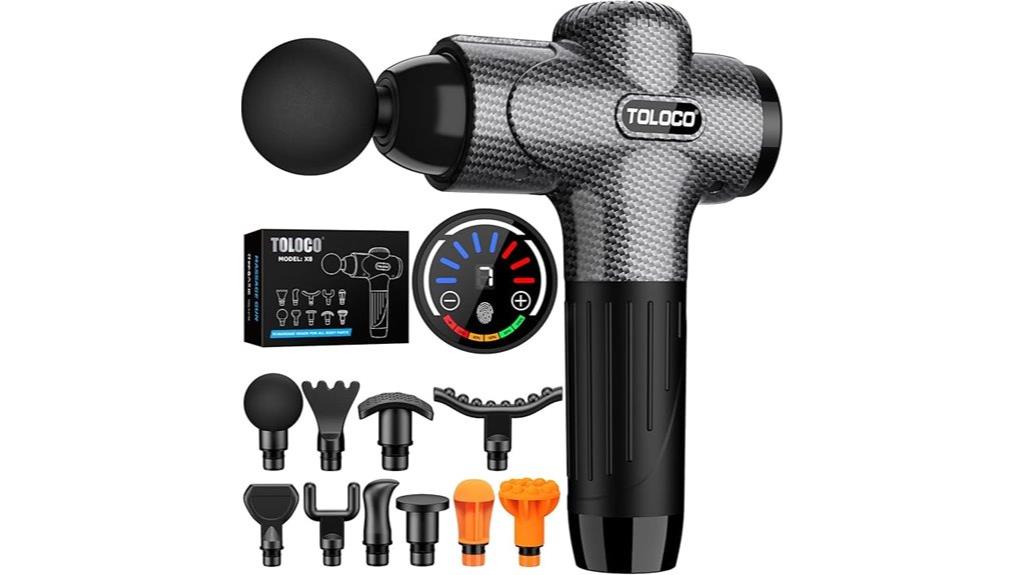 massage gun with accessories