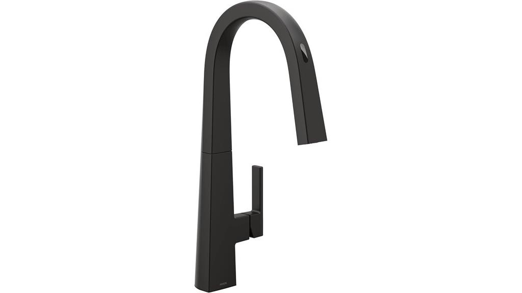 matte black touchless faucet
