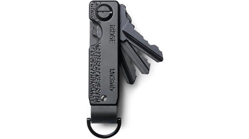 metallic compact key organizer