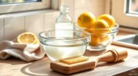 natural cleaning with kitchen staples