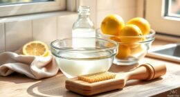 natural cleaning with kitchen staples