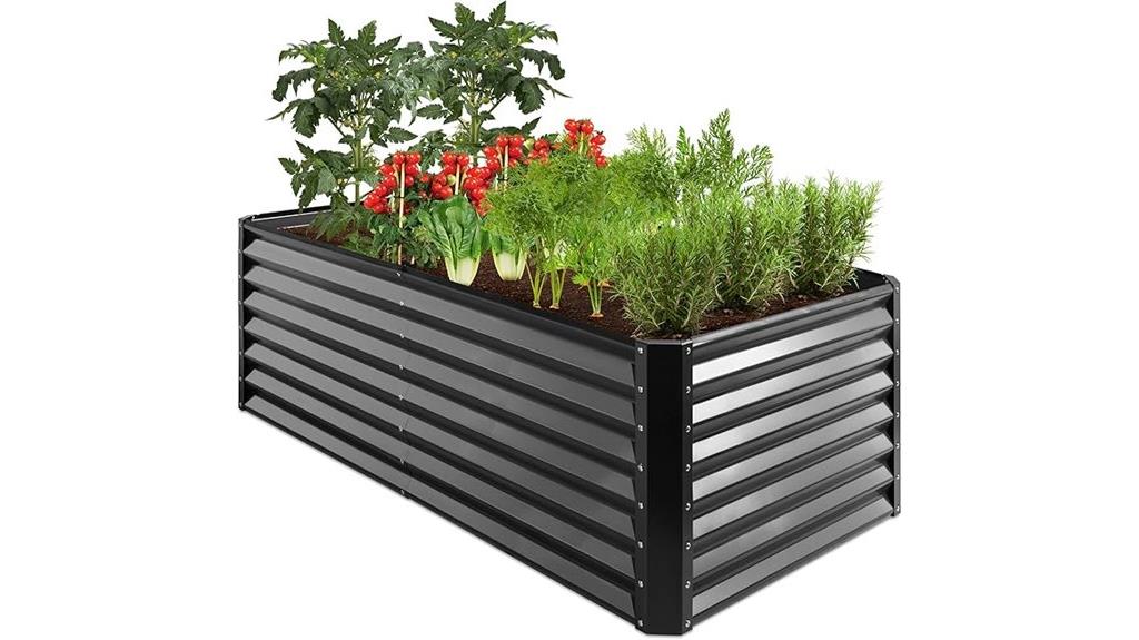 outdoor metal garden bed