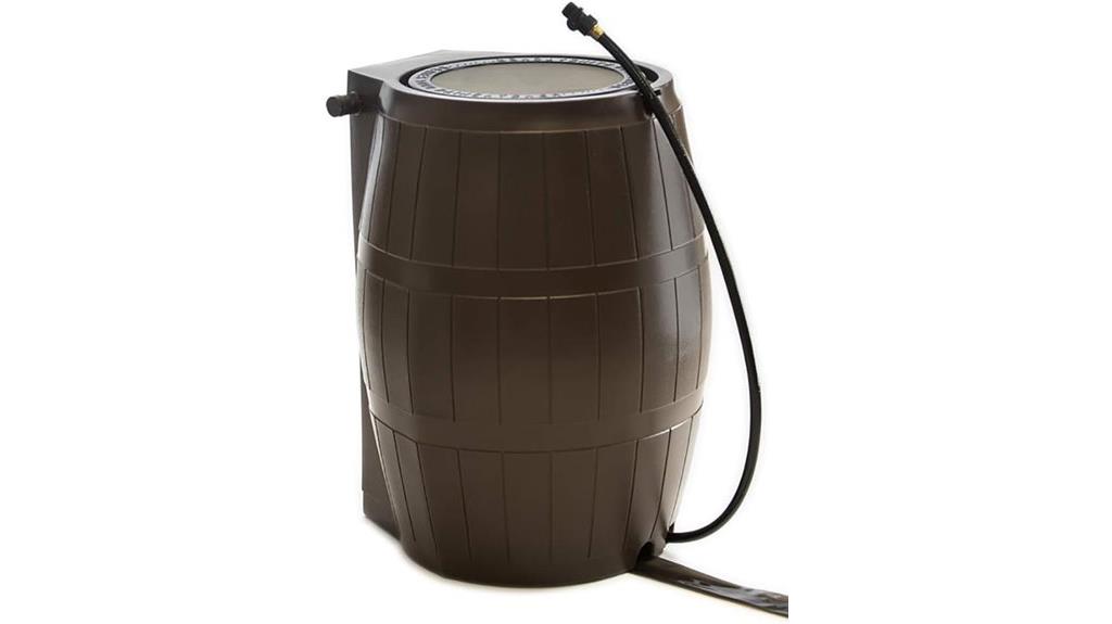 outdoor rainwater collection barrel