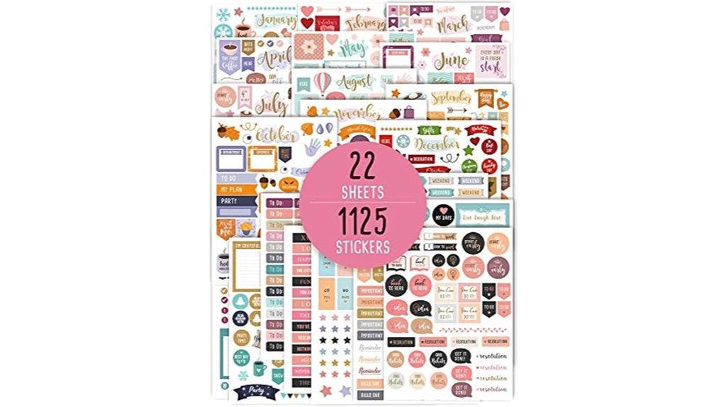 over a thousand sticker designs