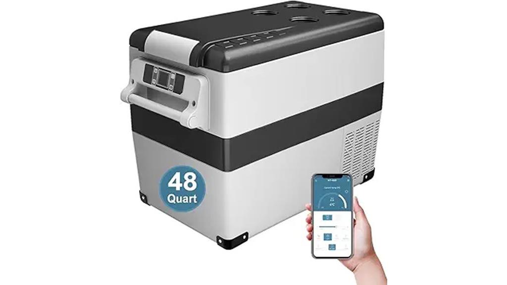 portable 12v fridge with app