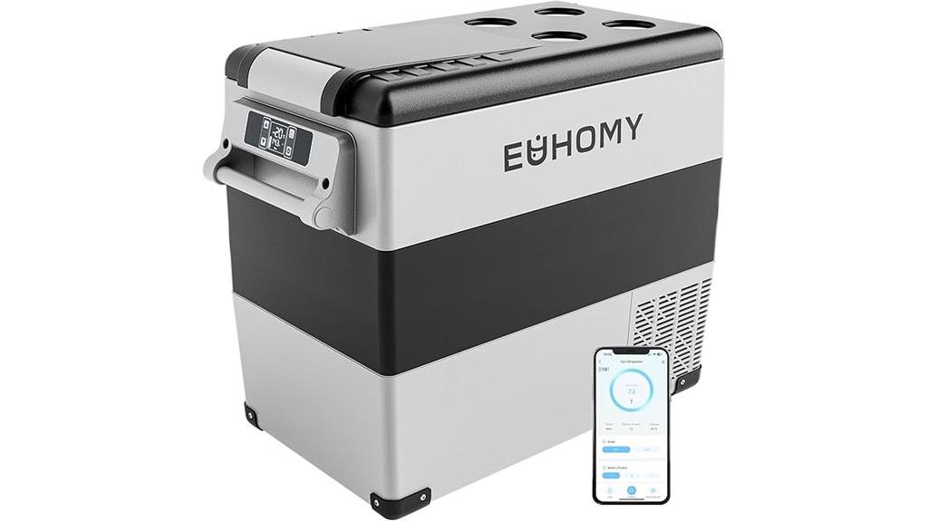 portable 12v refrigerator with app