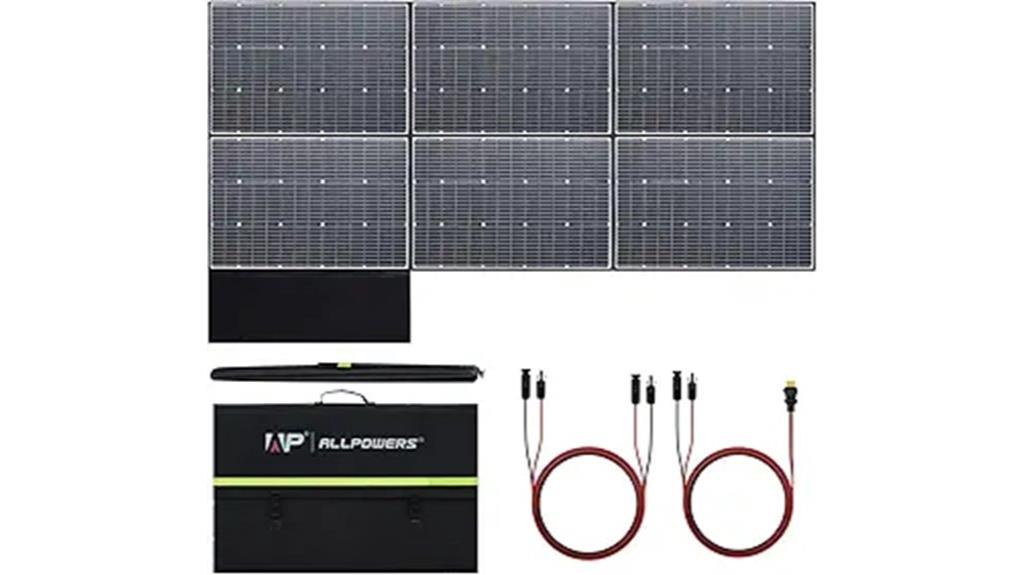 portable 600w solar kit