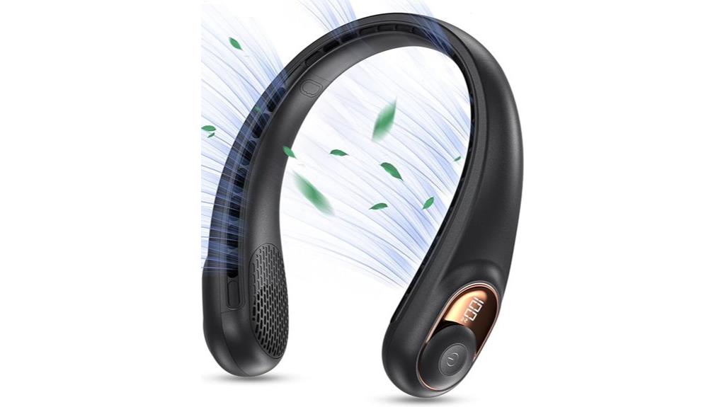 portable bladeless neck fan