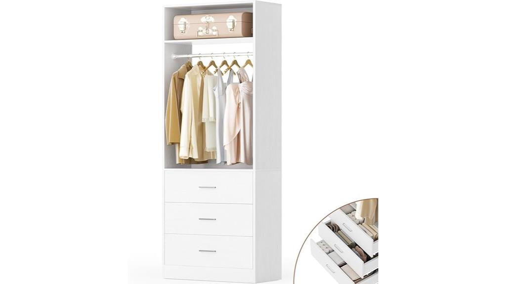 portable closet with storage
