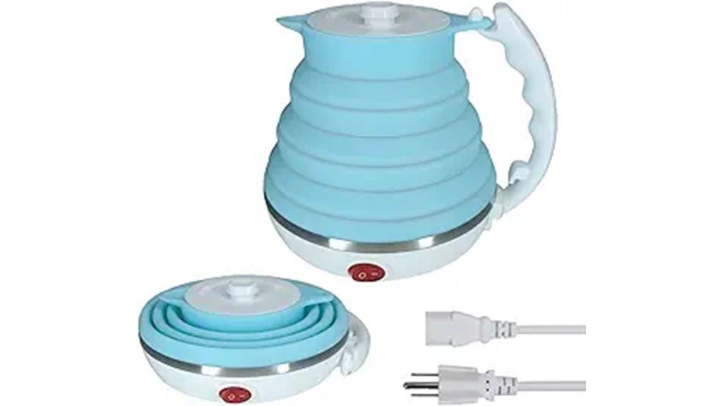 portable collapsible silicone kettle