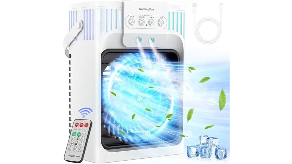 portable cooling fan remote