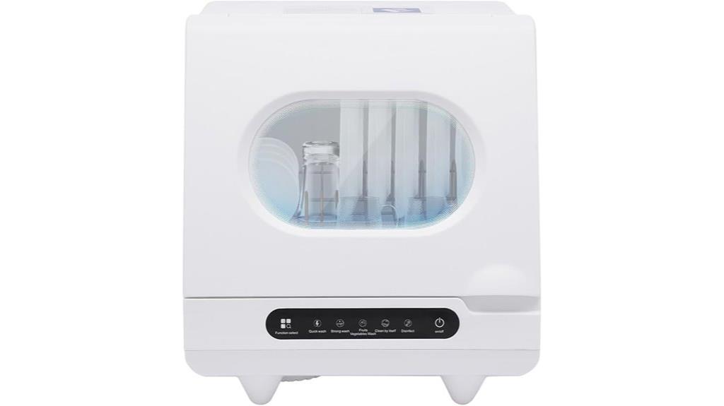 portable countertop dishwasher with 5l water tank