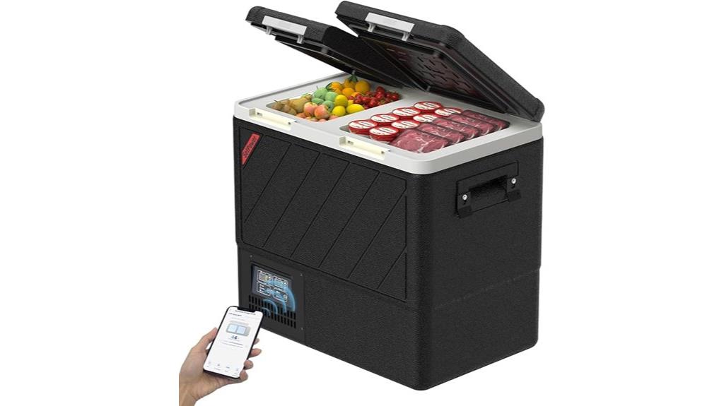 portable fridge with app