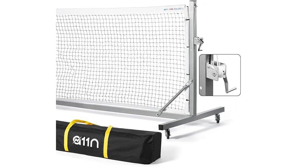 portable pickleball net system