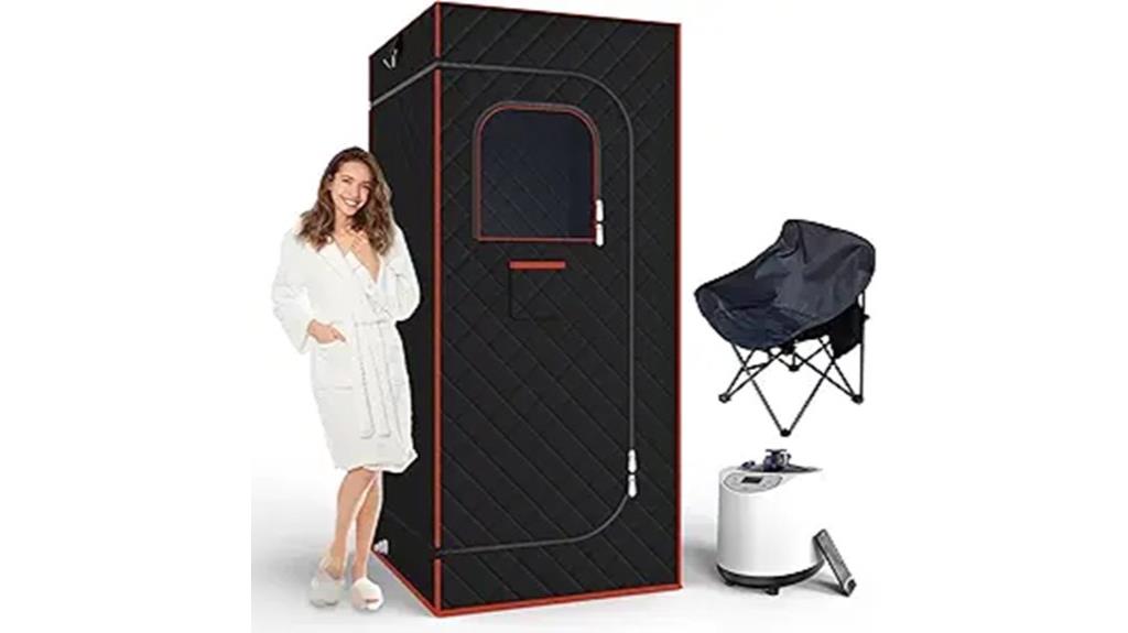 portable sauna with accessories