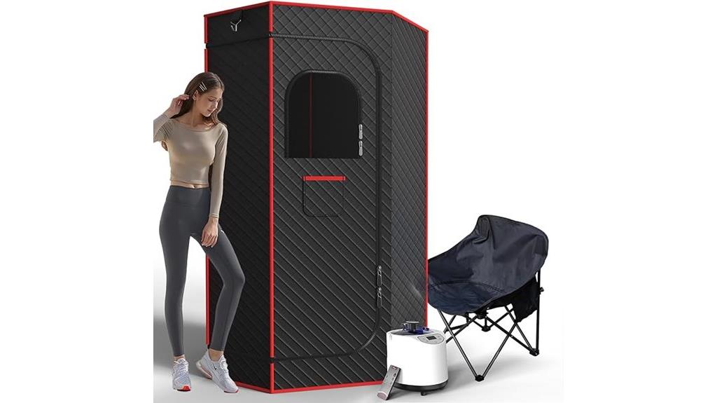 portable sauna with steamer
