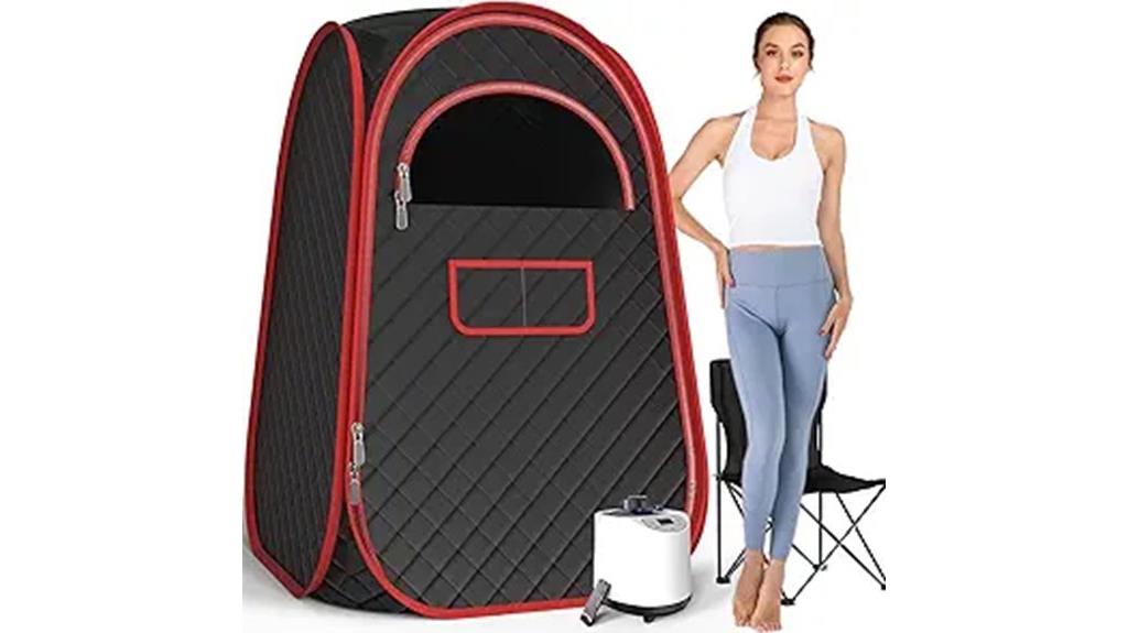 portable sauna with steamer