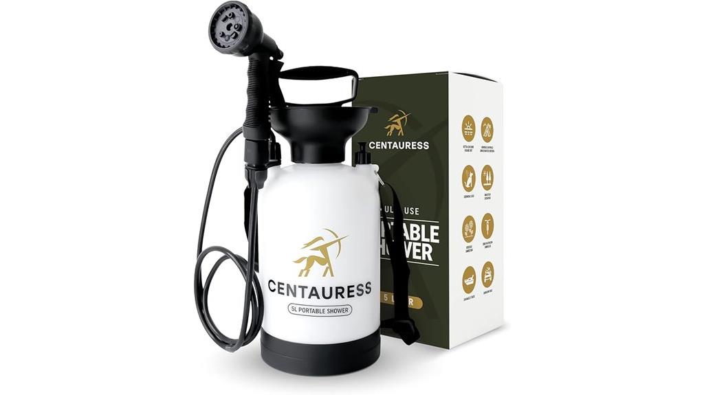 portable shower pump system