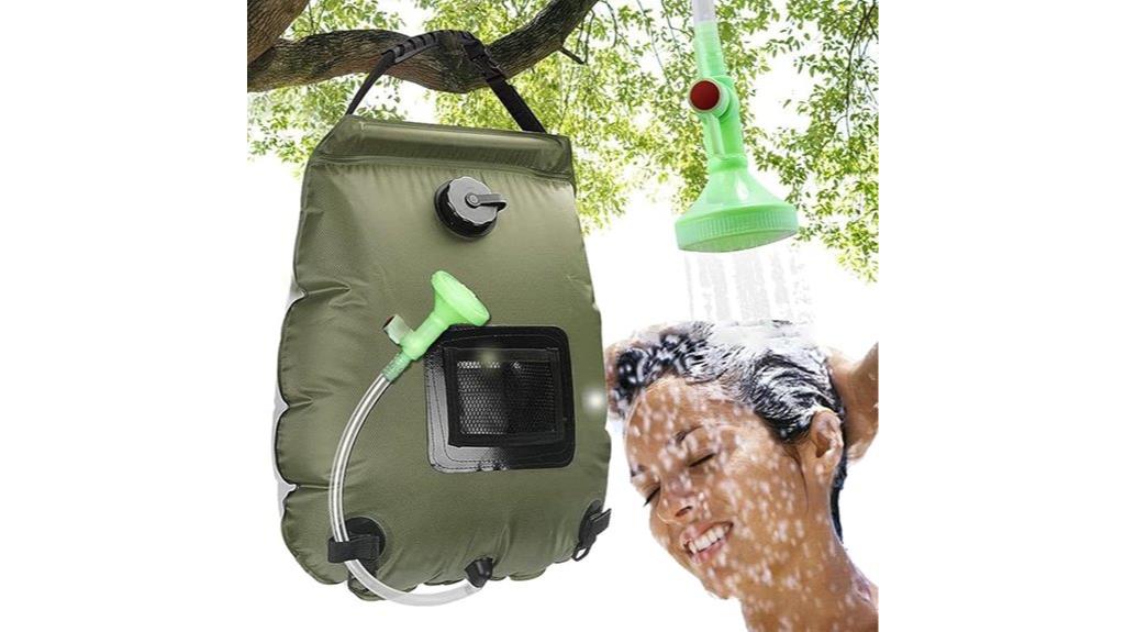 portable solar camping shower