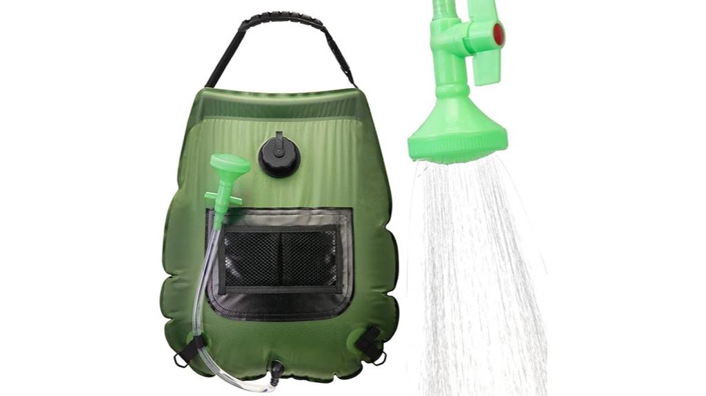 portable solar camping shower