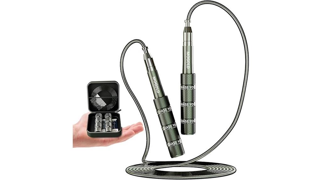portable speed rope with bag