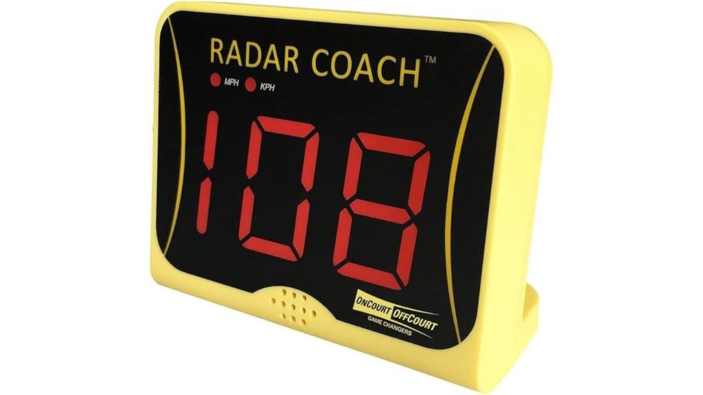 portable tennis ball speed radar