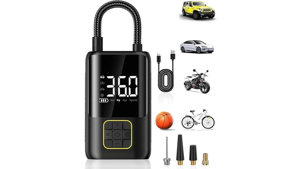portable tire pressure inflator