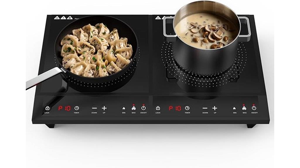 portable two burner induction