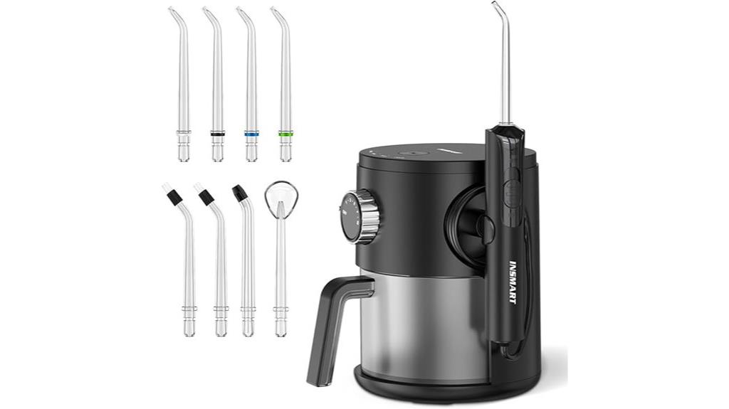 portable water flosser with adjustable pressure