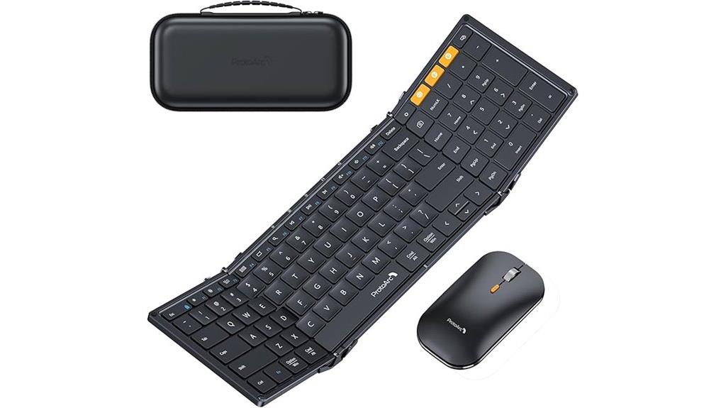portable wireless keyboard and mouse