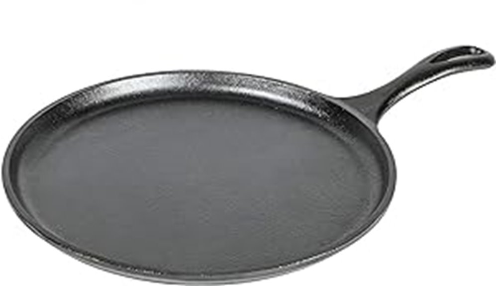 pre seasoned 10 5 inch griddle