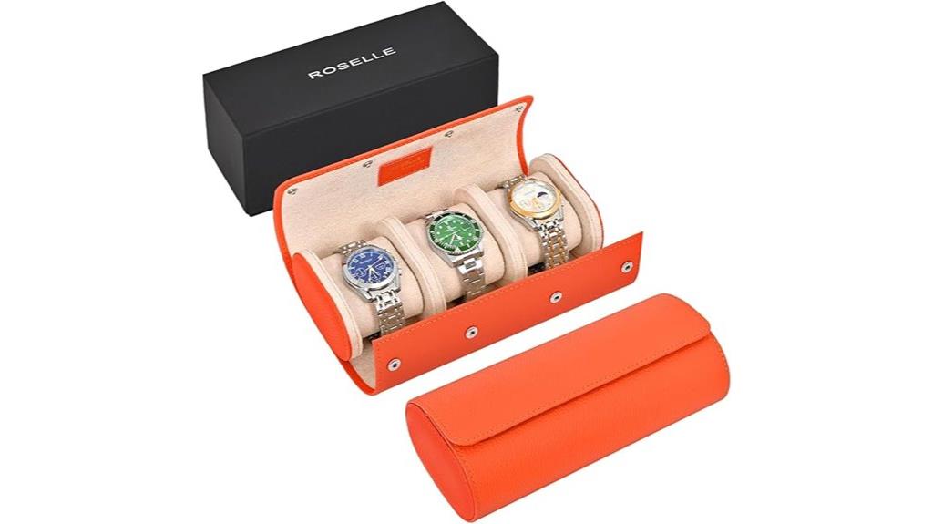 premium leather watch travel case