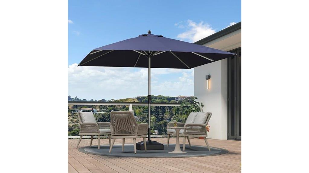 purple leaf square umbrella