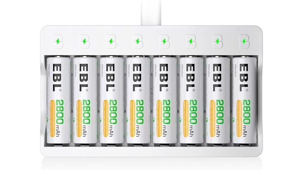 rechargeable aa batteries pack
