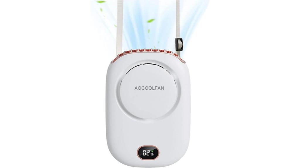 rechargeable portable neck fan