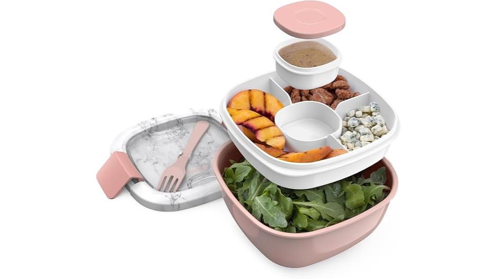 removable bento salad container