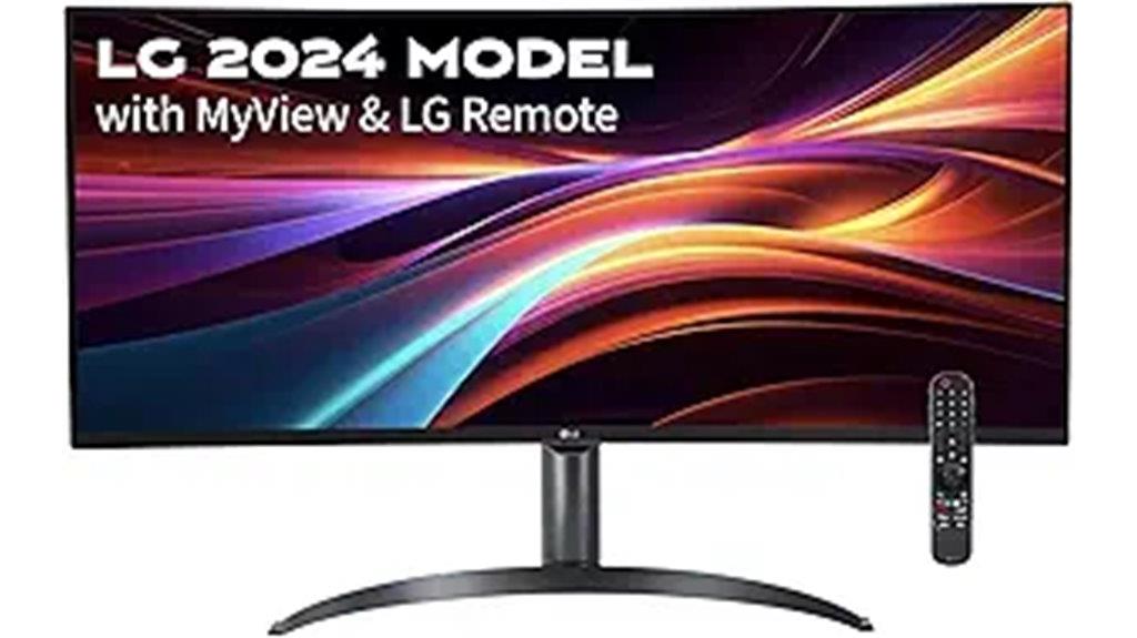 renewed 34 inch curved monitor