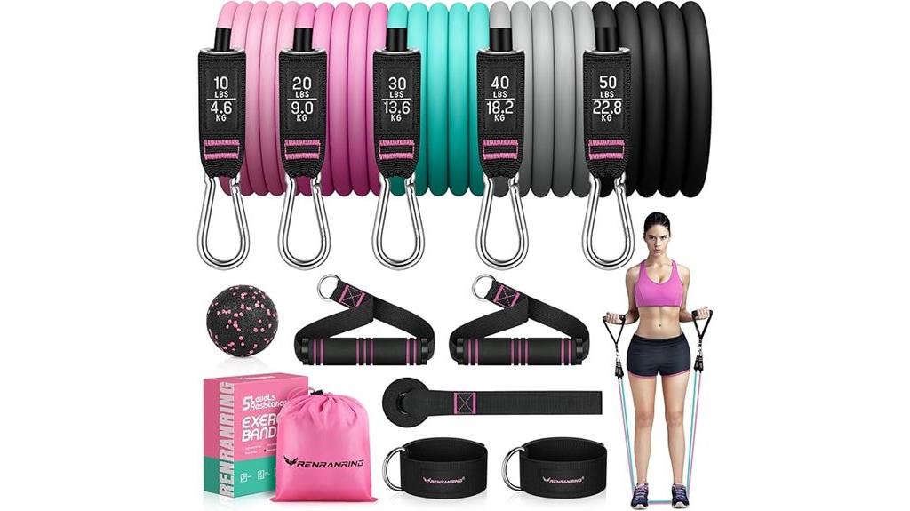 resistance bands workout set