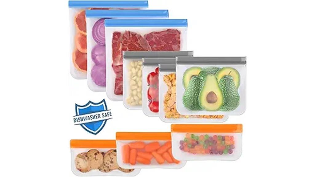 reusable 10 pack food bags