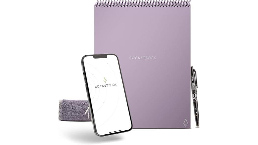 reusable lilac notebook
