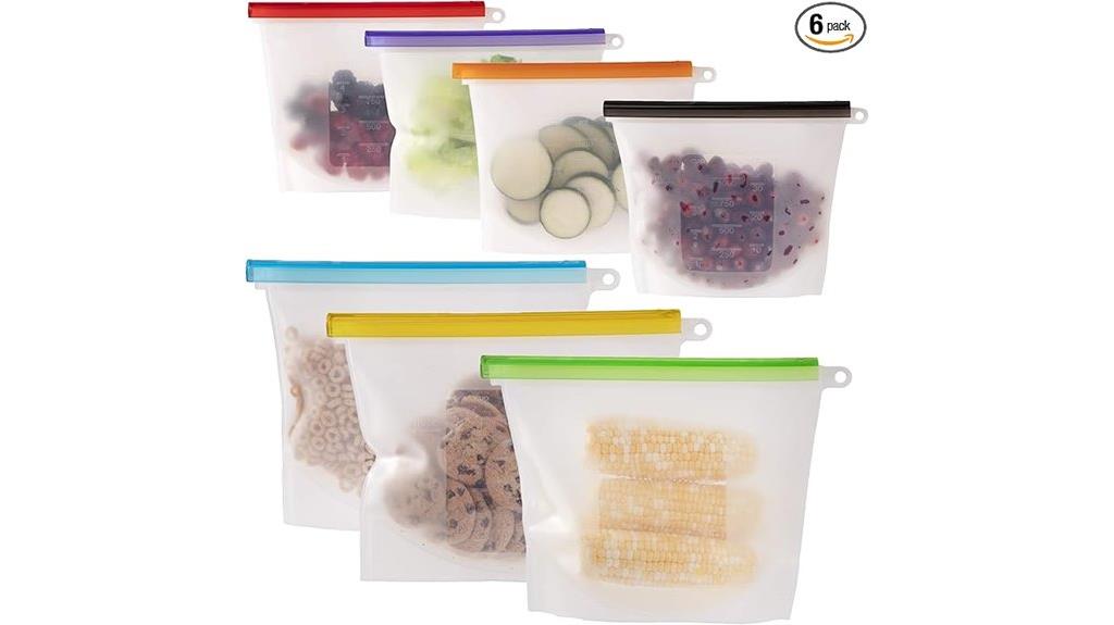 reusable silicone food bags