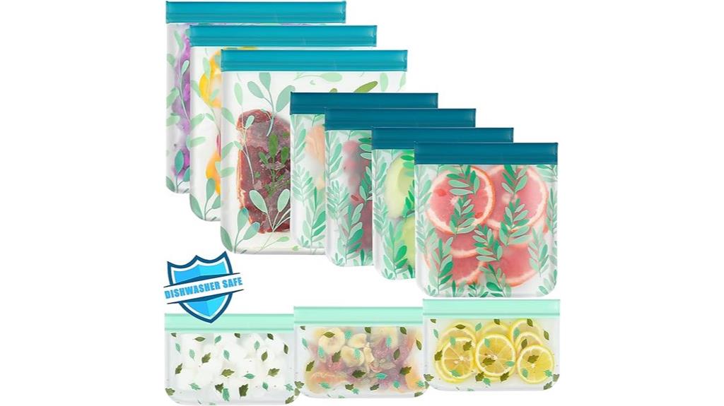 reusable silicone freezer bags