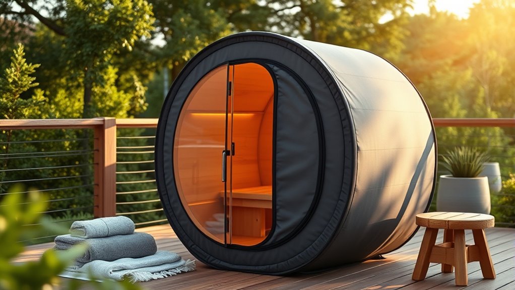 sauna size safety features