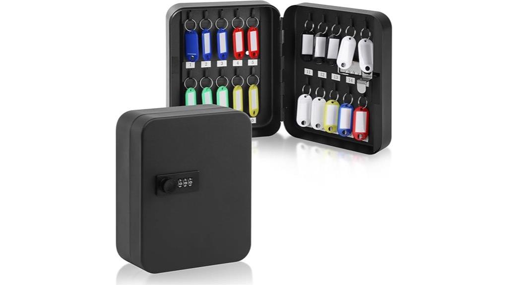 secure 20 key lock box
